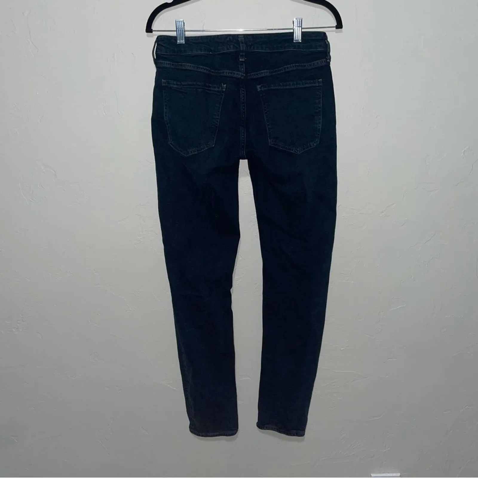 Agolde Lara Skinny Distressed Dark Wash Low Rise Jeans (29)