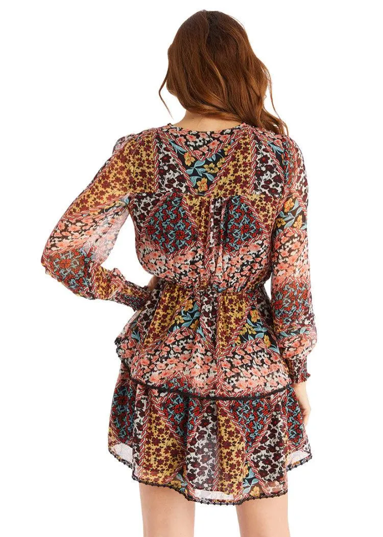 Allison Sammy Dress- Floral Patchwork ***FINAL SALE***