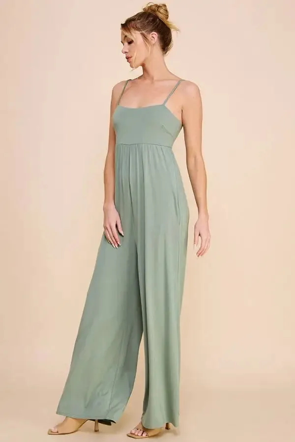 BABYDOLL WIDE LEG JUMPSUIT