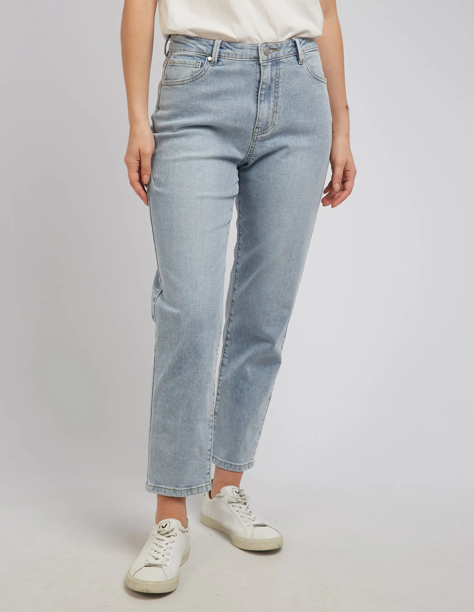 Barkly Straight Leg Jeans - Vintage Mid Blue