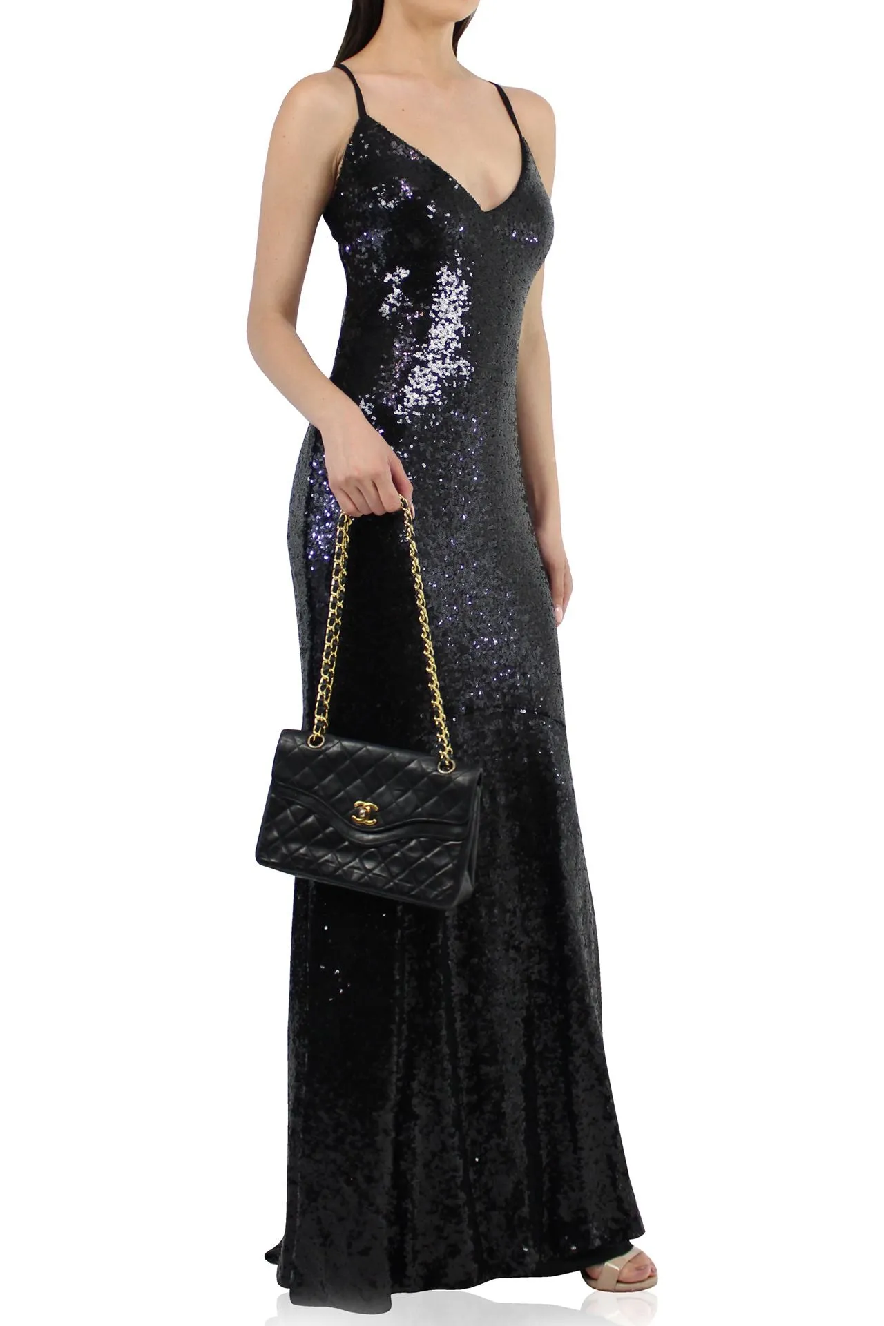Black Dress With Sequence