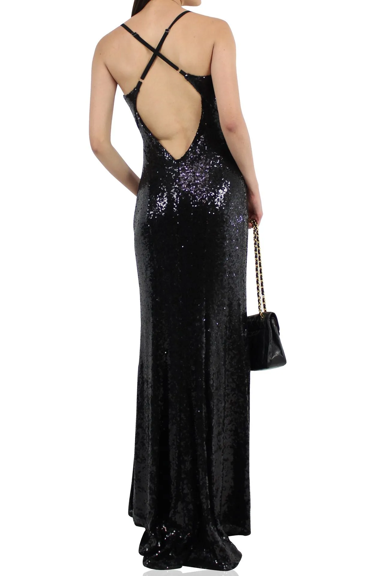 Black Dress With Sequence