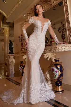 BOHEMIAN LACE MERMAID GOWN CDA1022