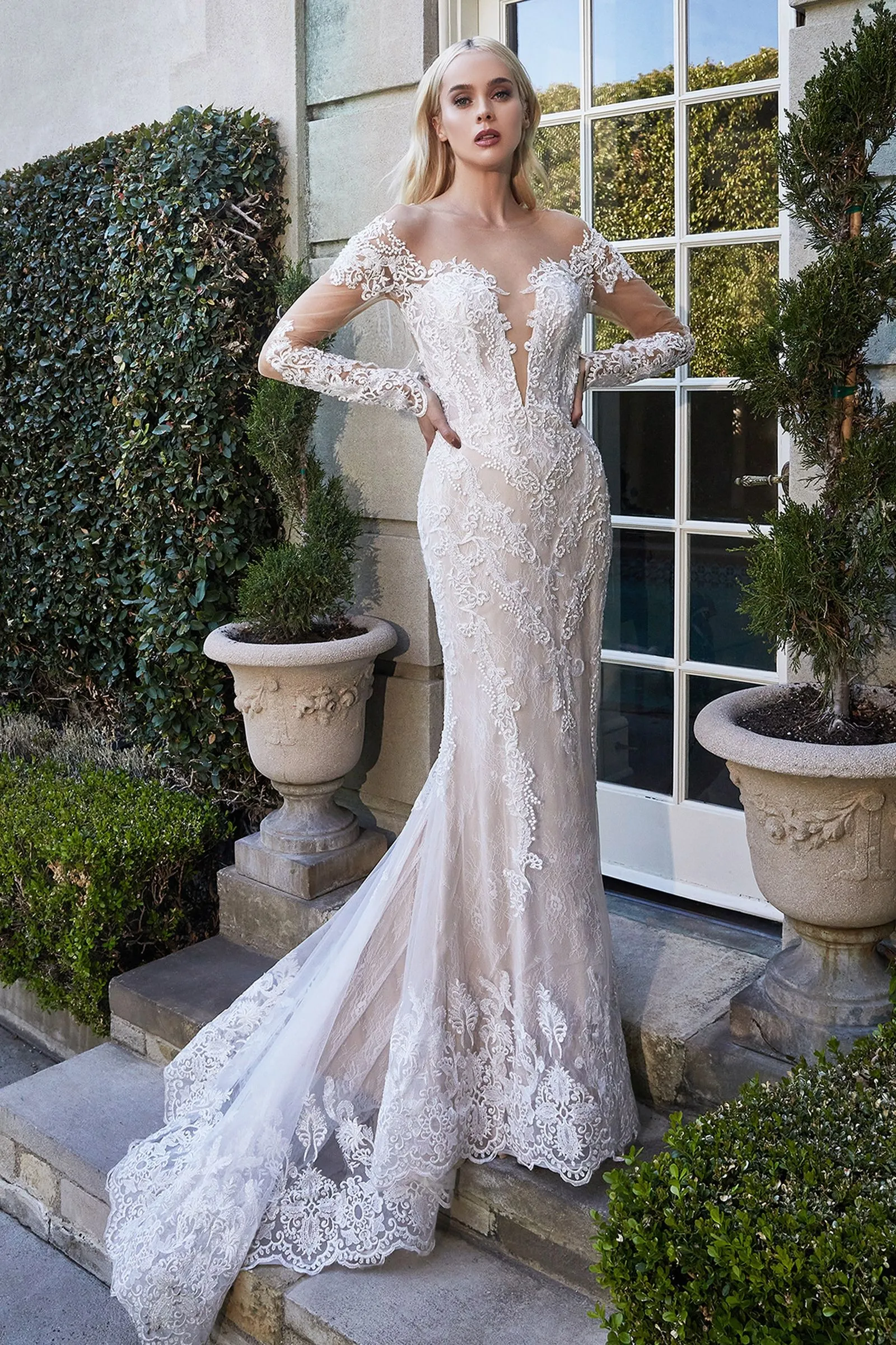 BOHEMIAN LACE MERMAID GOWN CDA1022