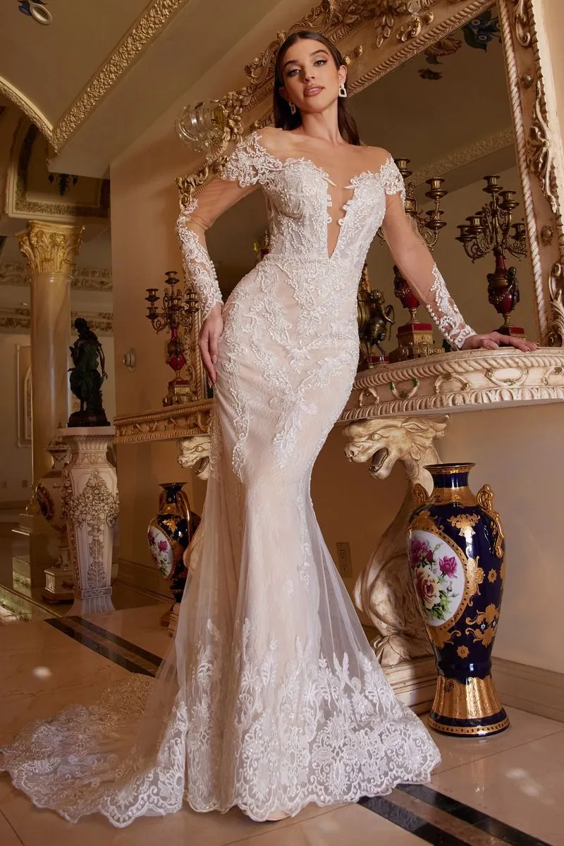 BOHEMIAN LACE MERMAID GOWN CDA1022