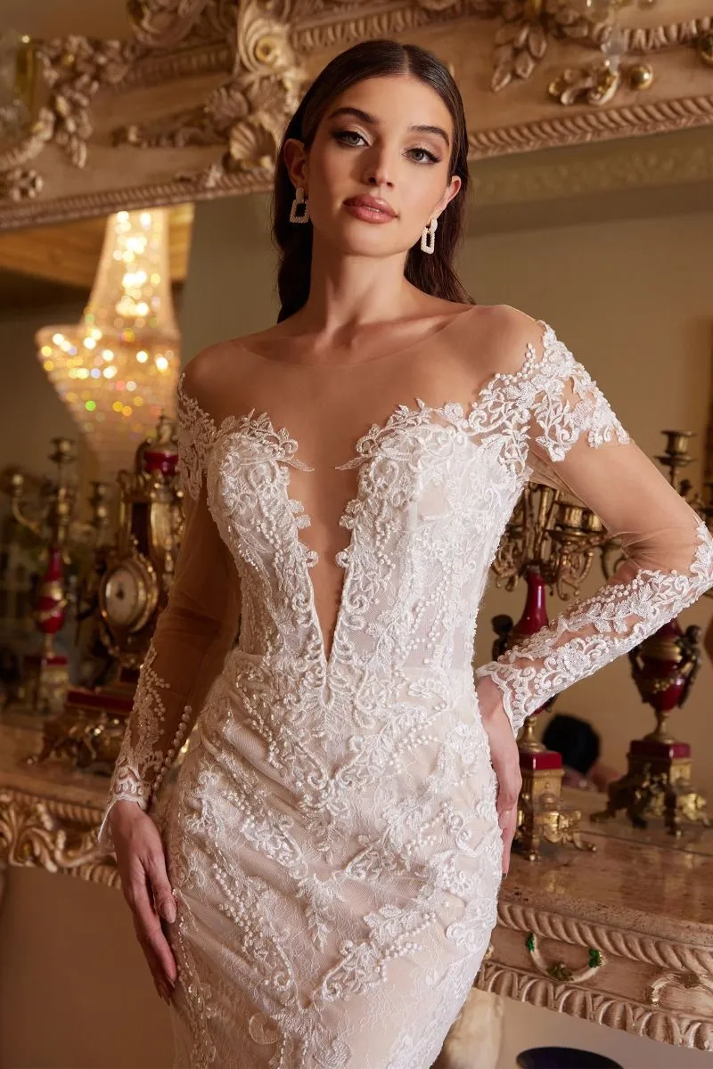 BOHEMIAN LACE MERMAID GOWN CDA1022