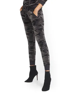 Camo-Print Velour Jogger Pant - Dreamy Velour Collection