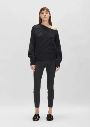 Chunky Mohair Asymmetrical Sweater