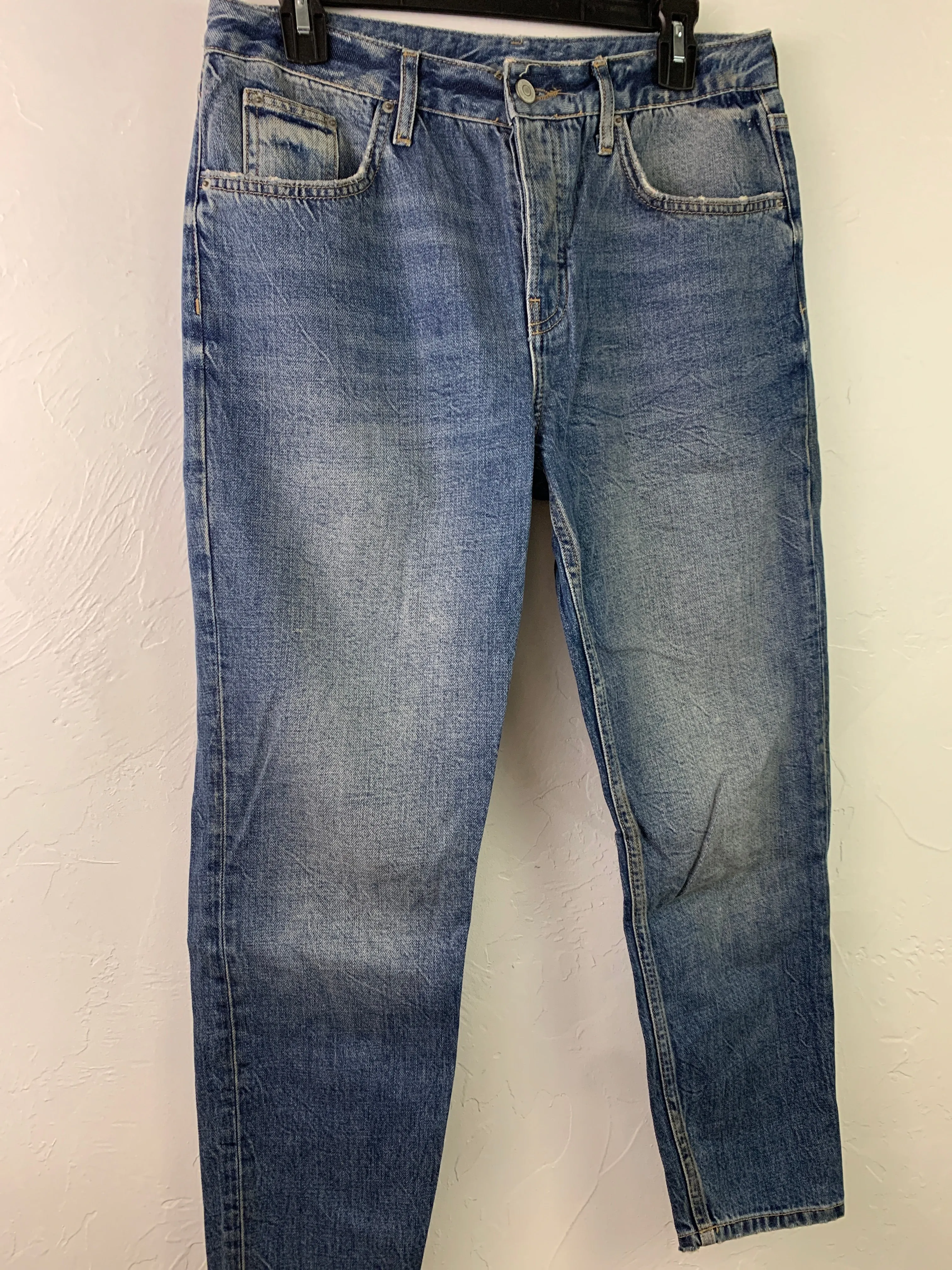 Dark wash stretch denim