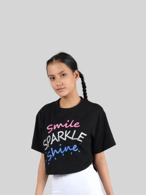 D'chica Stylish T-Shirt | Long T-Shirt from Back, Short T-Shirt from Front | Breathable Cotton for Everyday and Sports Wear
