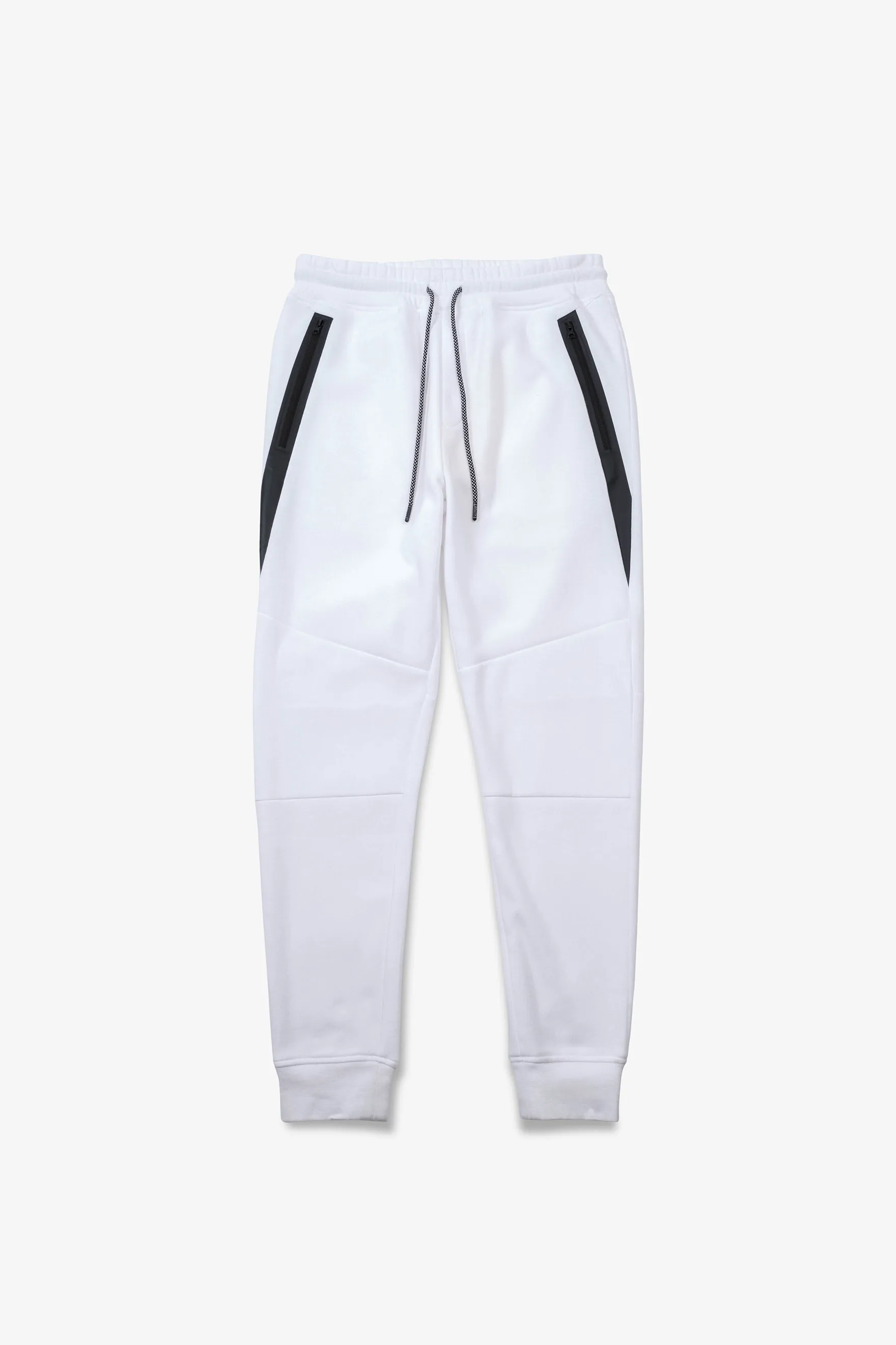 Diagonal Heat Seal Fleece Jogger Pants