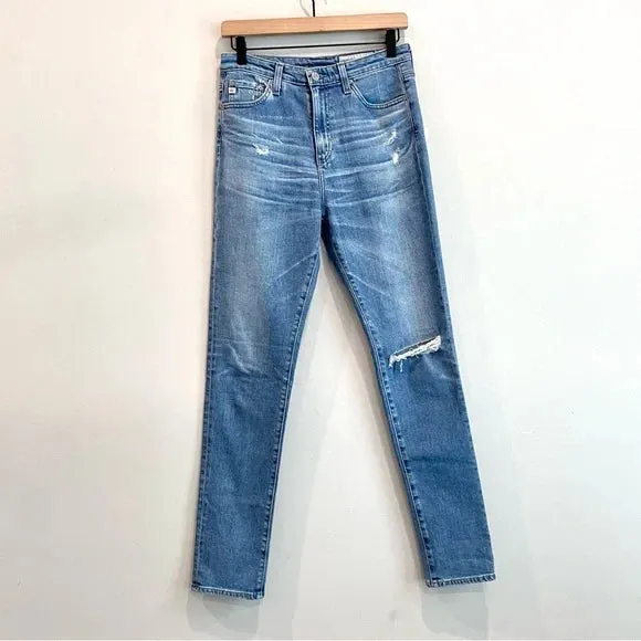 Distressed High Waist Skinny Jeans