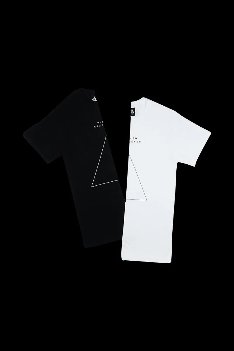 Higher Standards T-Shirt - Embroidered Triangle