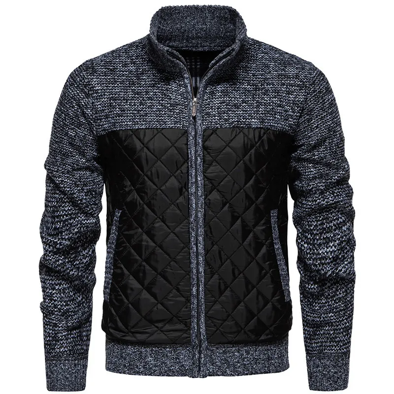 Jack Washington Padded Zipper Cardigan