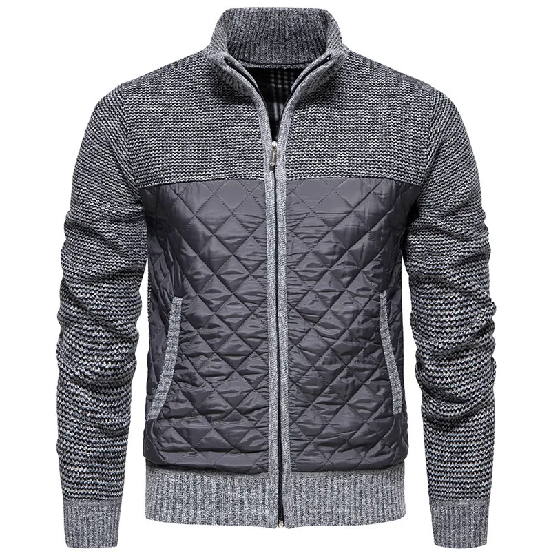 Jack Washington Padded Zipper Cardigan