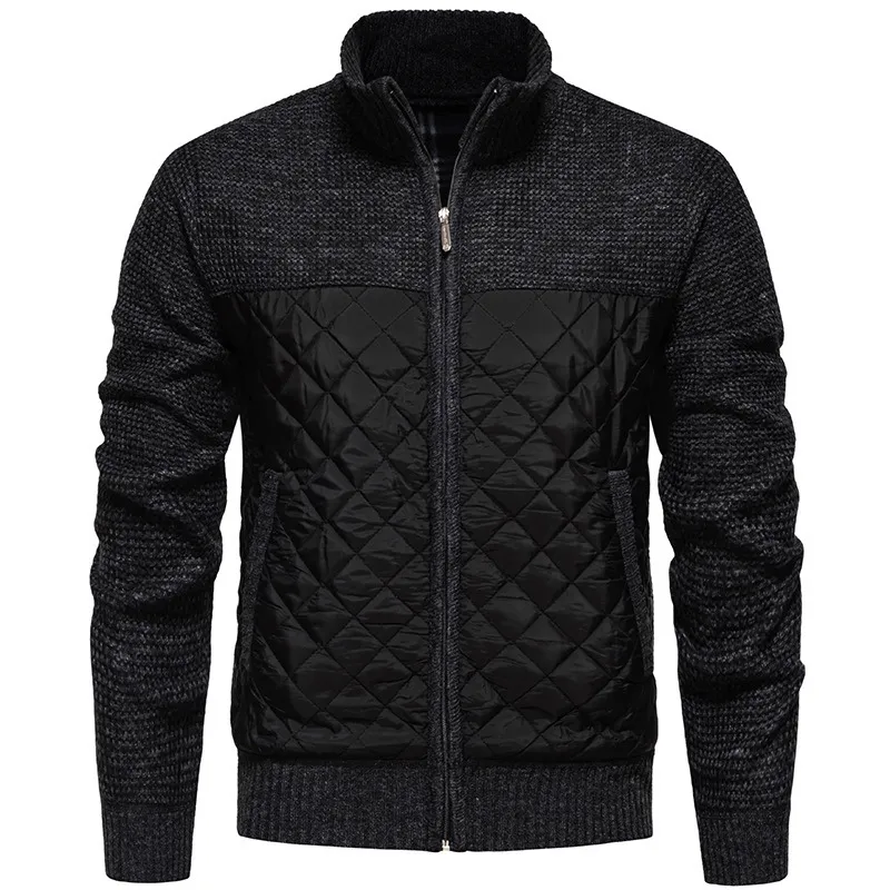 Jack Washington Padded Zipper Cardigan
