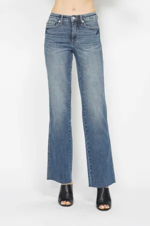 Judy Blue Reg/Plus Mid Rise Tummy Control Vintage Straight Leg Jeans