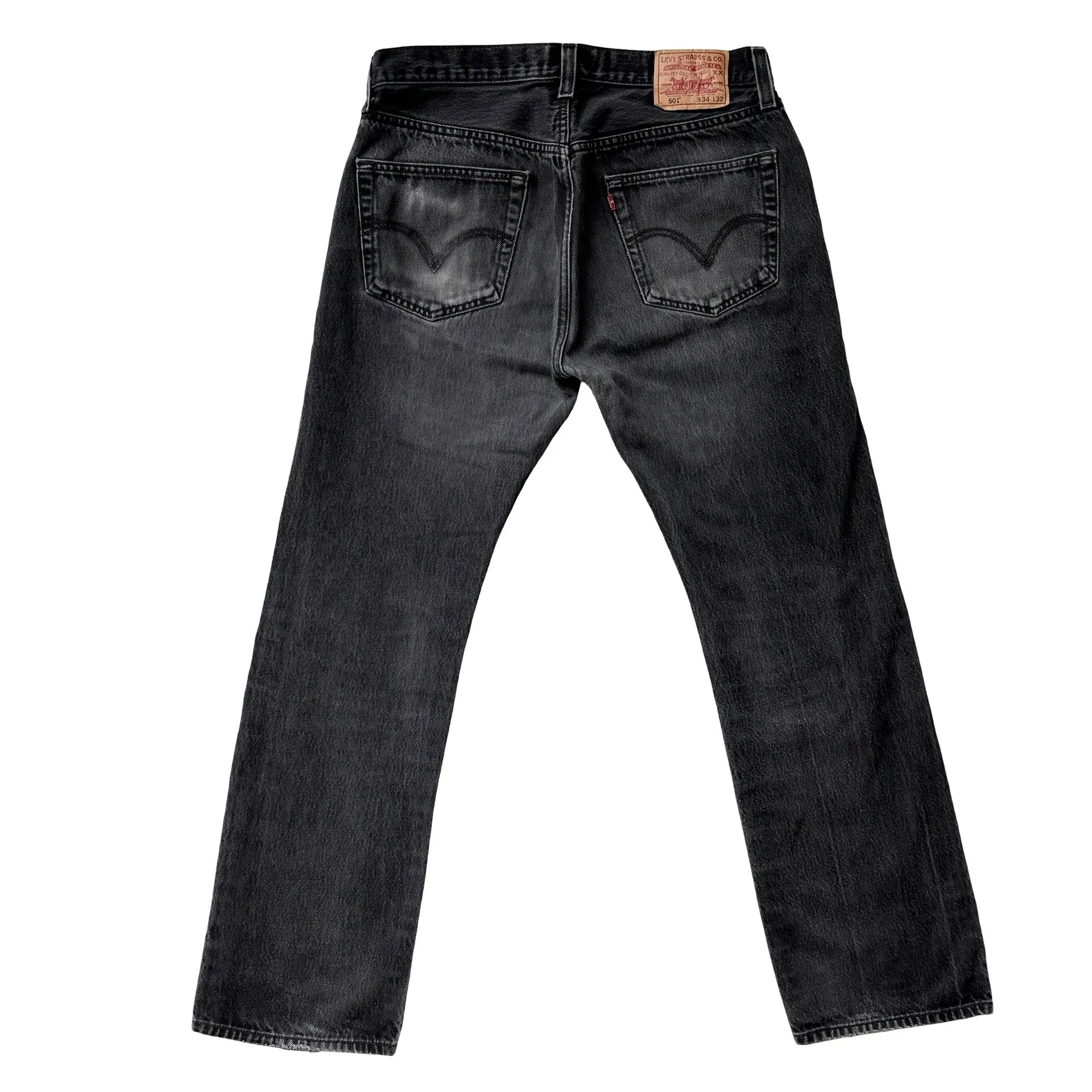 Levi’s Black Wash 501s (L)