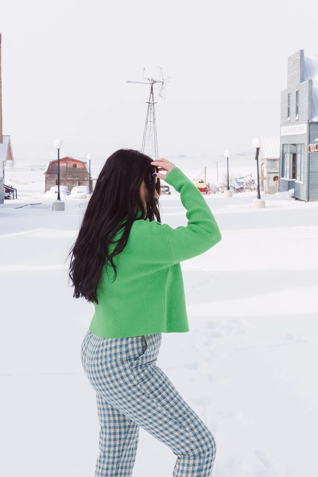 Limon Long Sleeve Turtleneck Knit Sweater