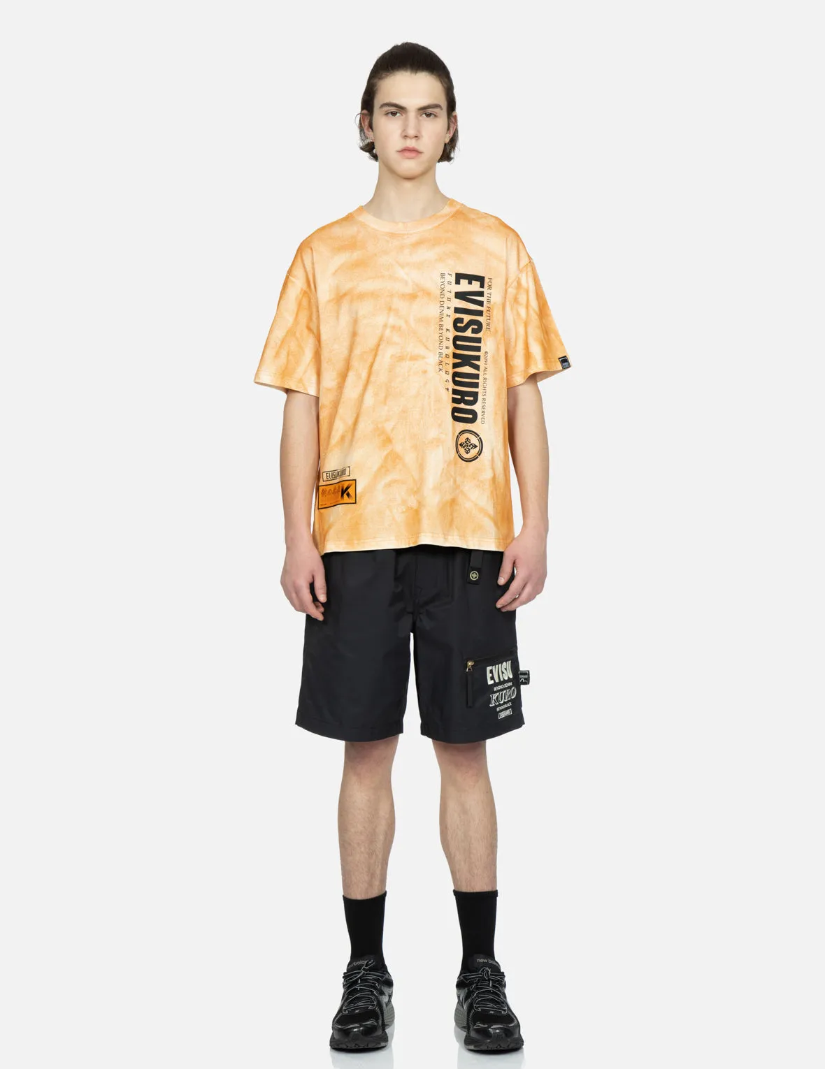 Logo and Seagull Print Two-Tone T-Shirt