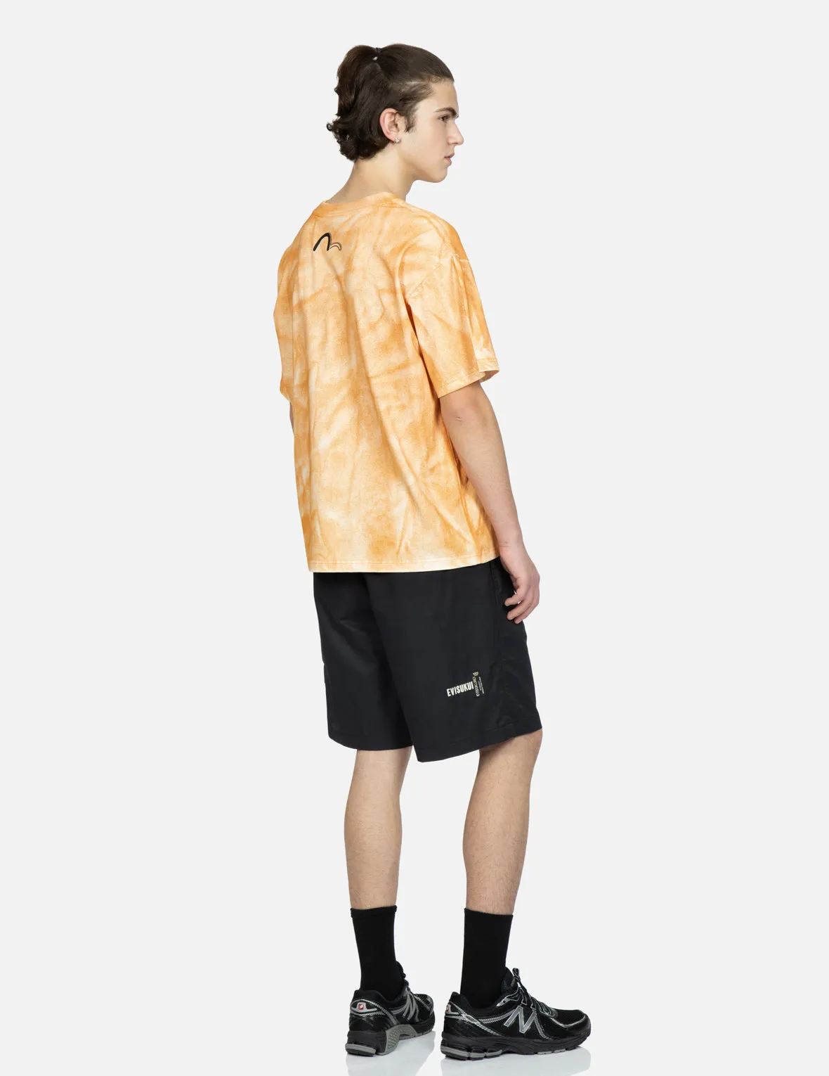Logo and Seagull Print Two-Tone T-Shirt
