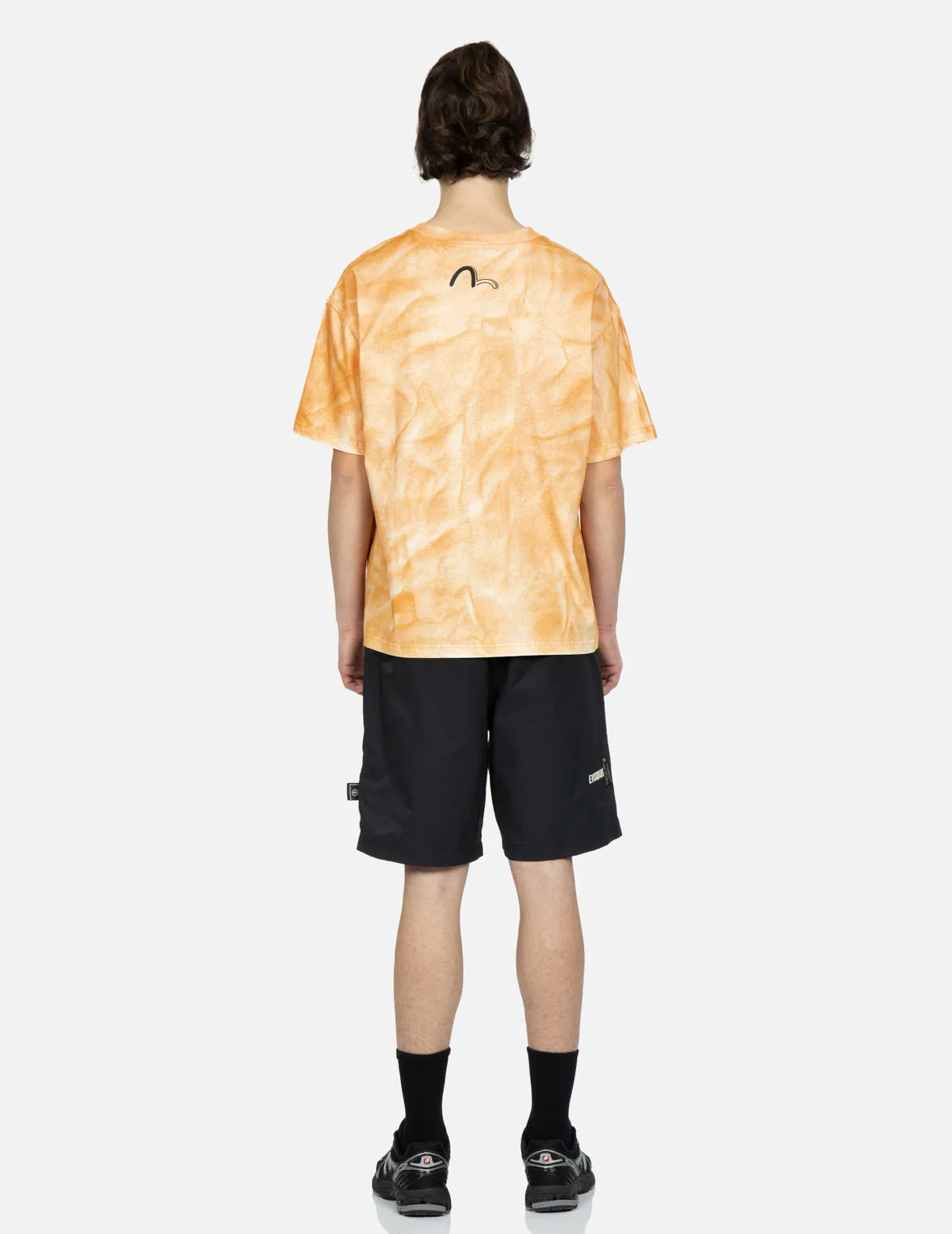 Logo and Seagull Print Two-Tone T-Shirt