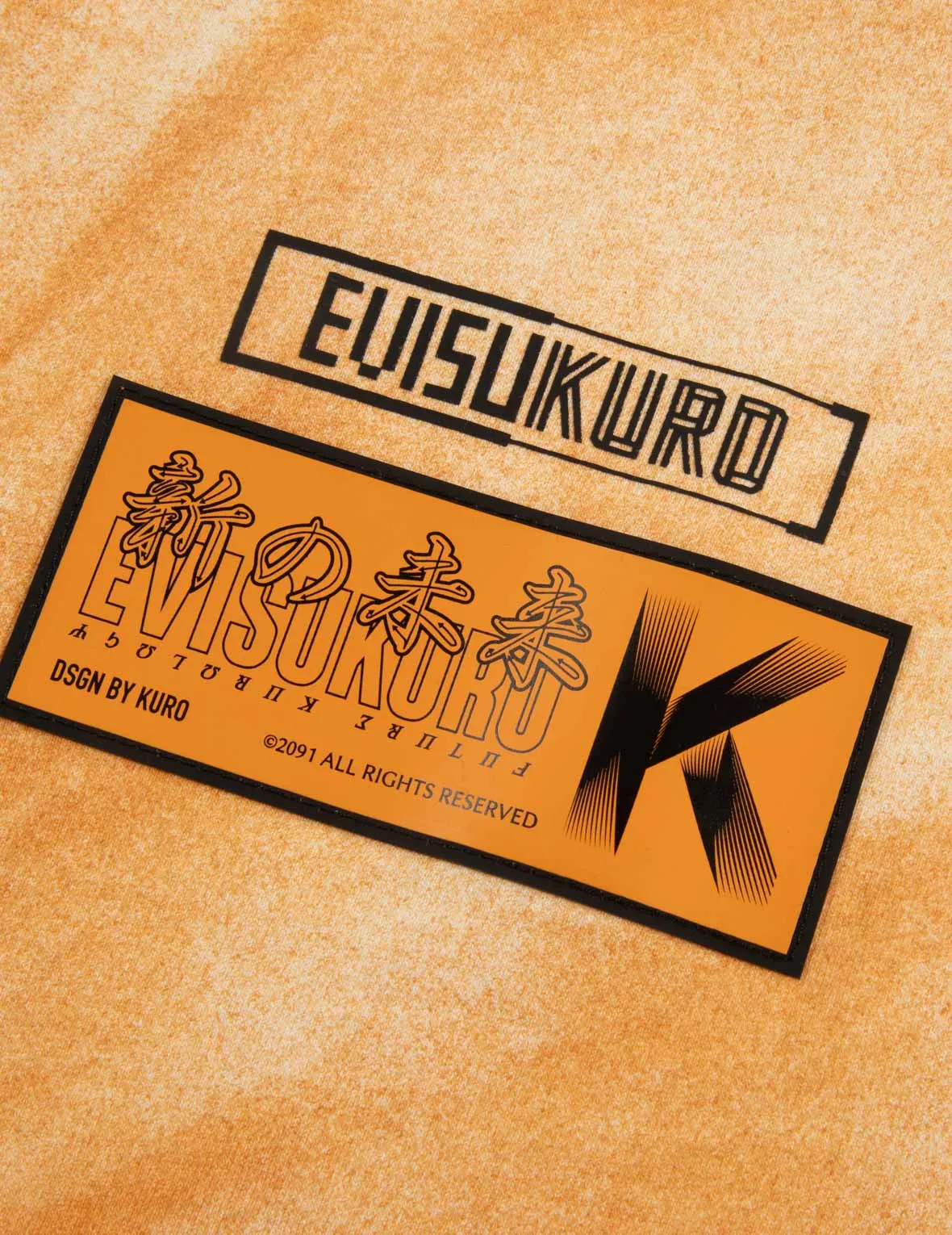Logo and Seagull Print Two-Tone T-Shirt