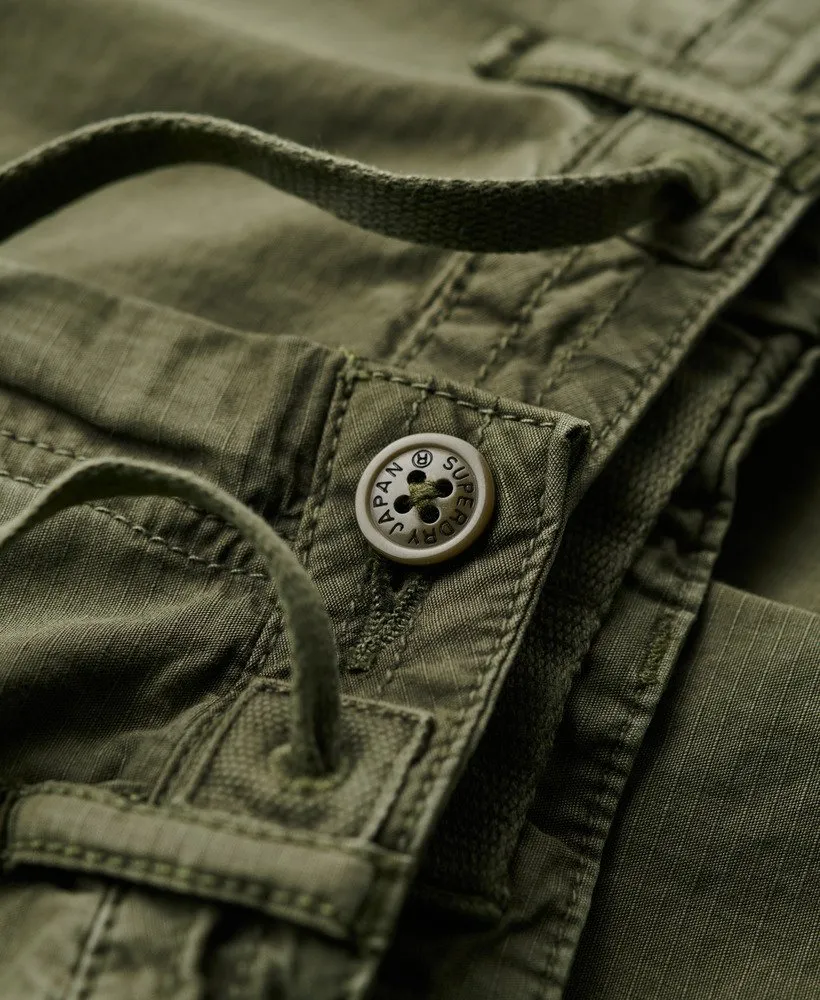 Low Rise Para Cargo - Olive Night Green