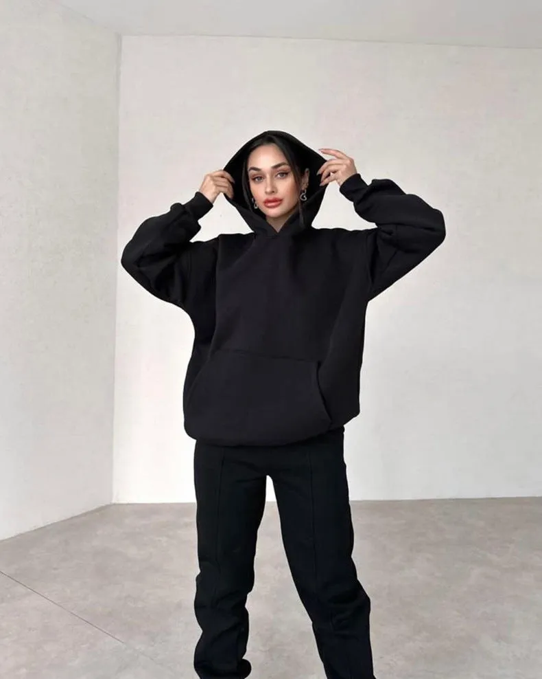 Matching Hoodie and Jogger Loungewear Tracksuit Set