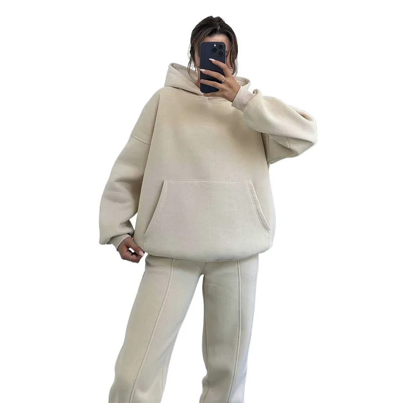 Matching Hoodie and Jogger Loungewear Tracksuit Set