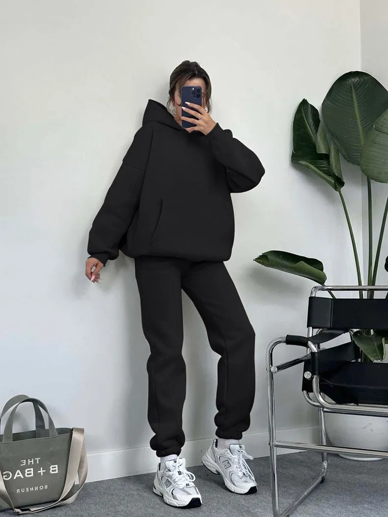 Matching Hoodie and Jogger Loungewear Tracksuit Set