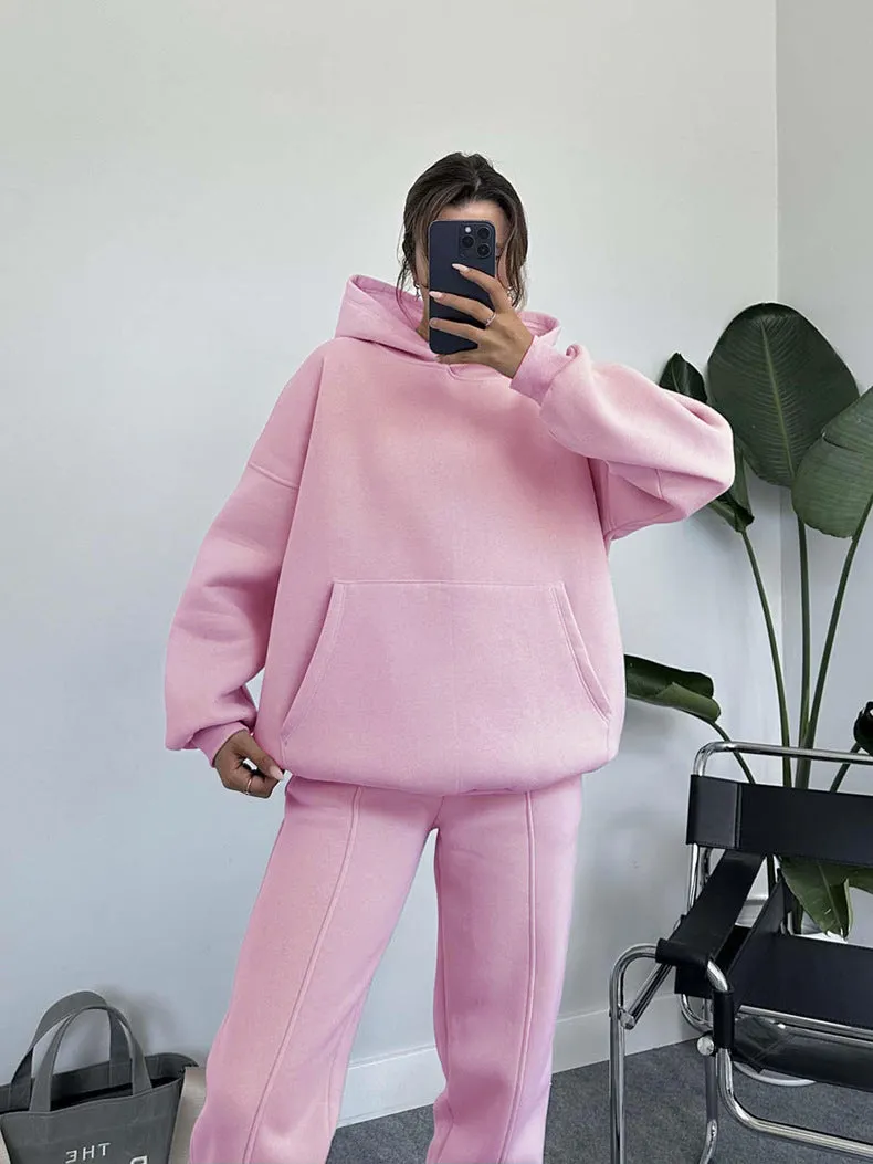 Matching Hoodie and Jogger Loungewear Tracksuit Set