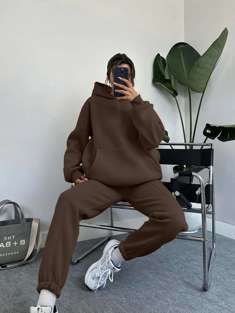Matching Hoodie and Jogger Loungewear Tracksuit Set