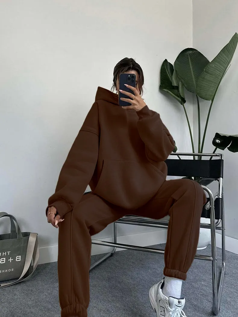 Matching Hoodie and Jogger Loungewear Tracksuit Set