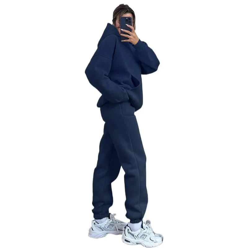 Matching Hoodie and Jogger Loungewear Tracksuit Set
