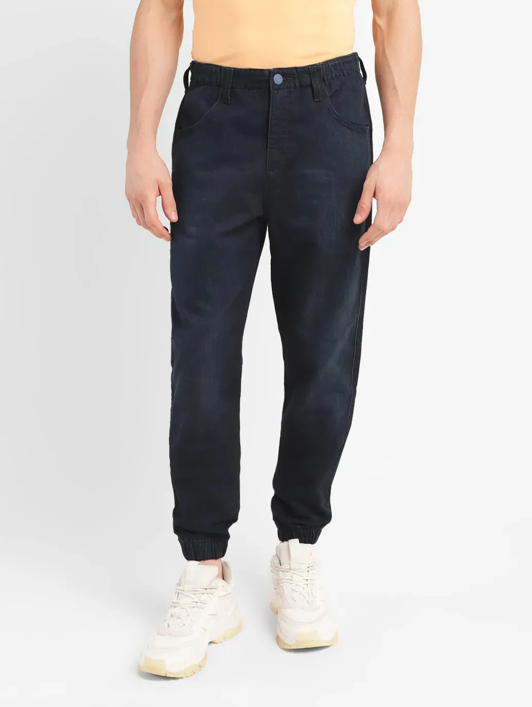Men's Regular Fit Dark Indigo Joggers