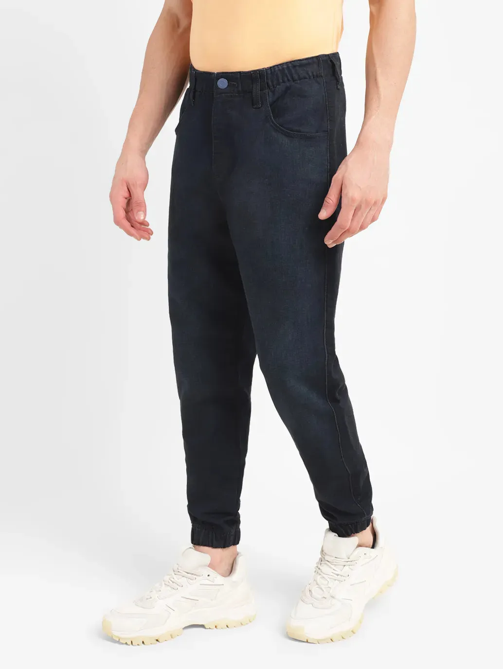 Men's Regular Fit Dark Indigo Joggers