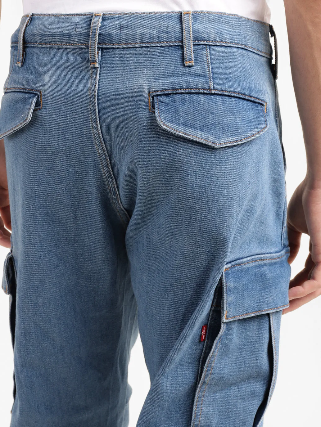 Men's Regular Fit Mid Indigo Joggers