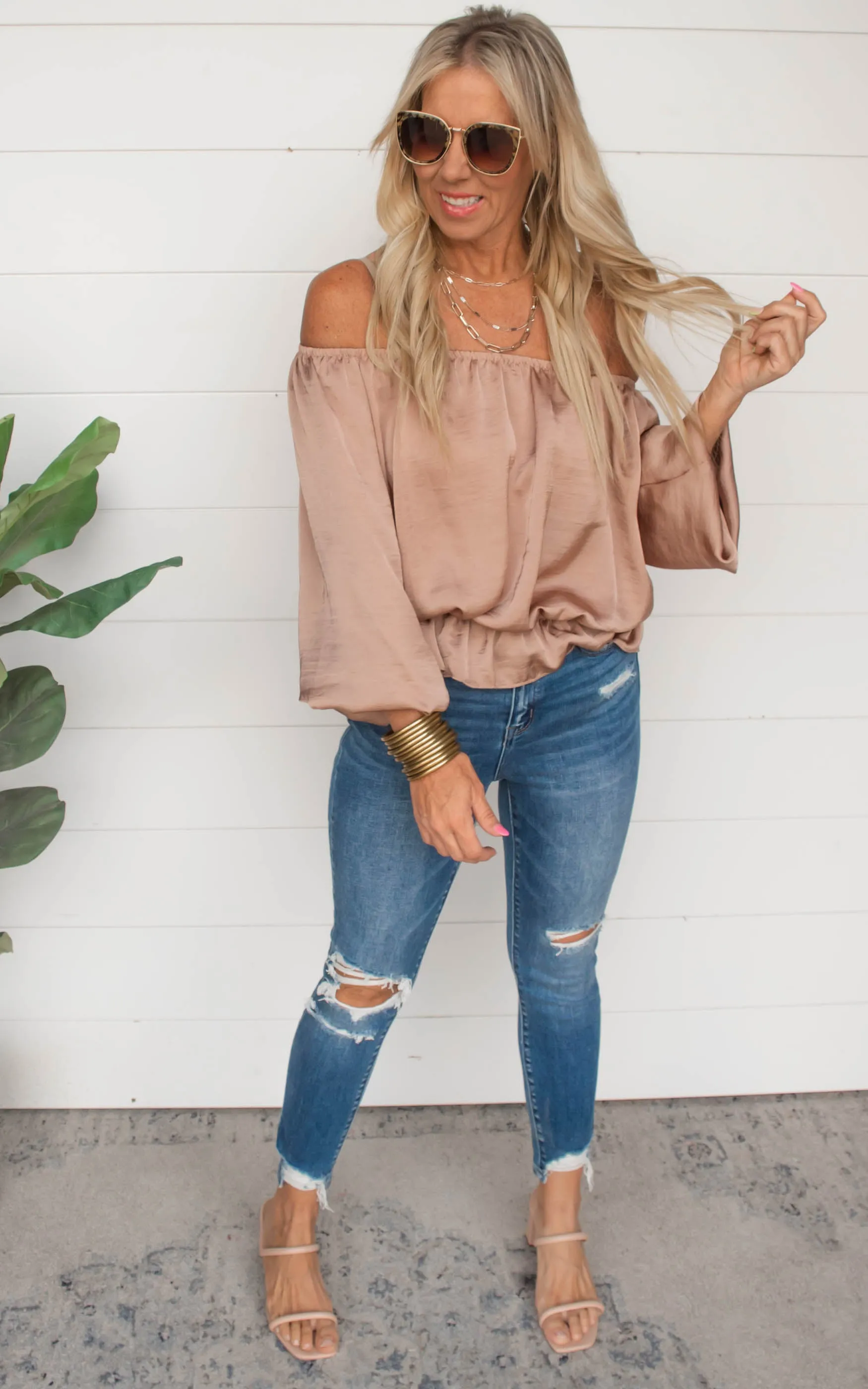Mid Rise Crop Denim Skinny Jeans | Mica*