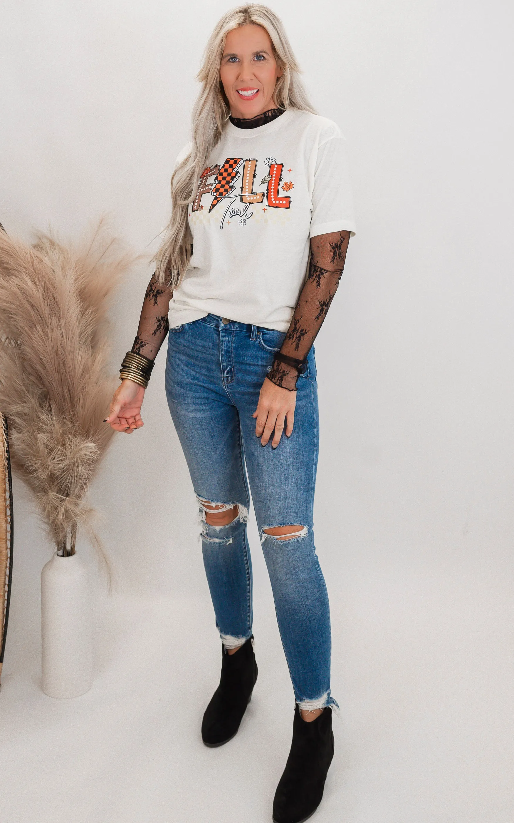 Mid Rise Crop Denim Skinny Jeans | Mica*
