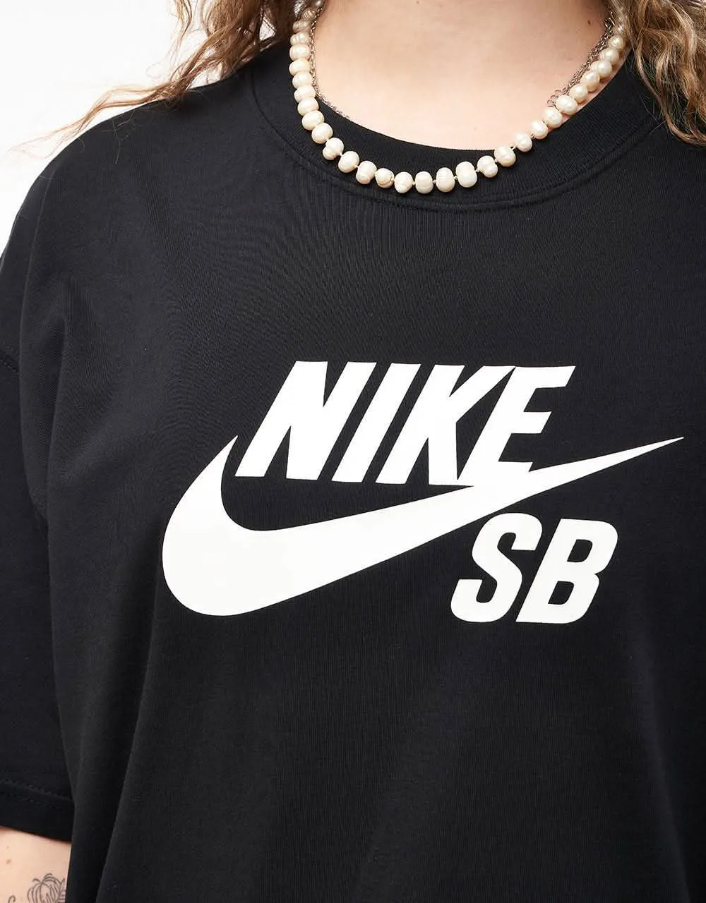 Nike SB Central Logo T-Shirt - Black/White