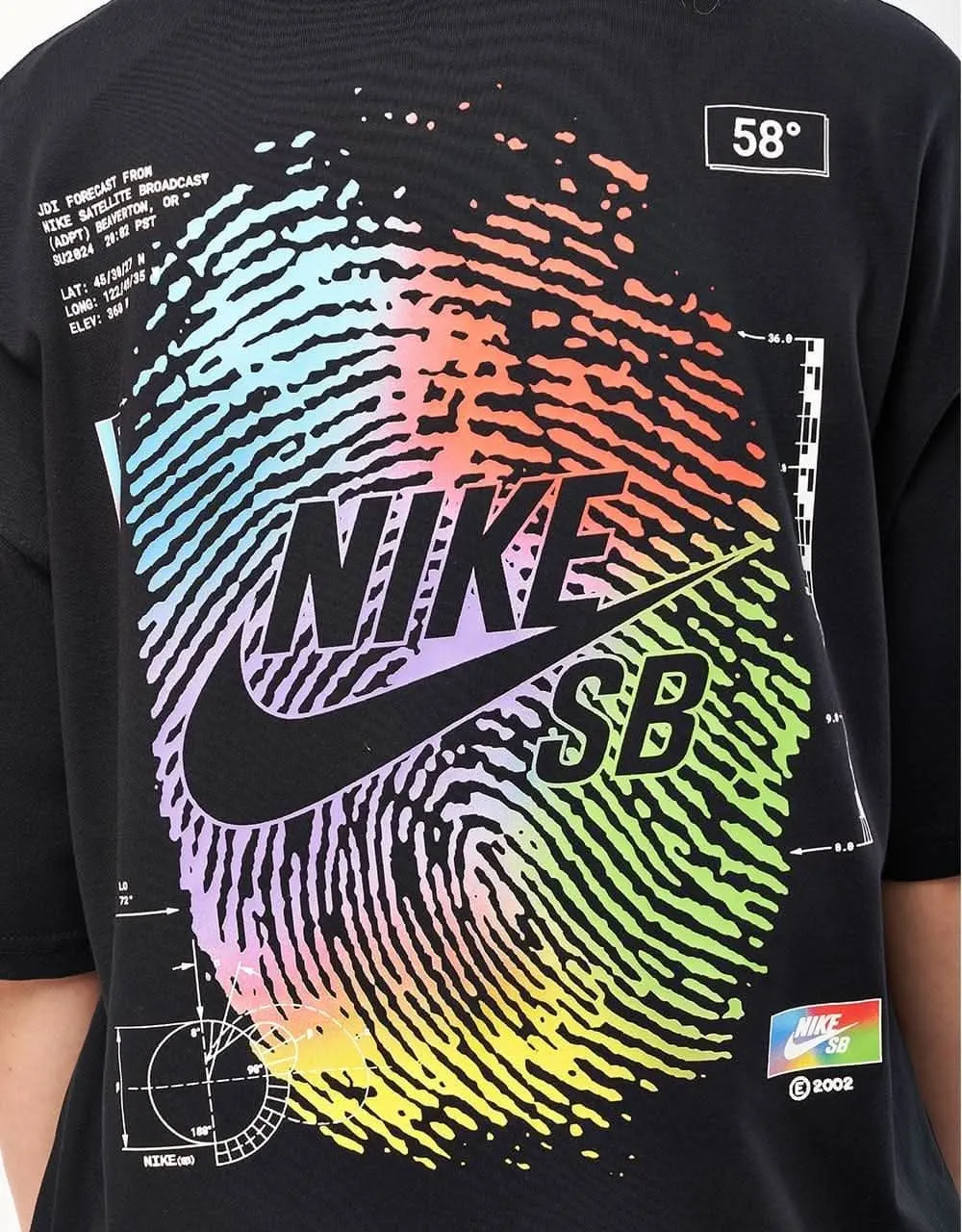 Nike SB Thumbprint T-Shirt - Black