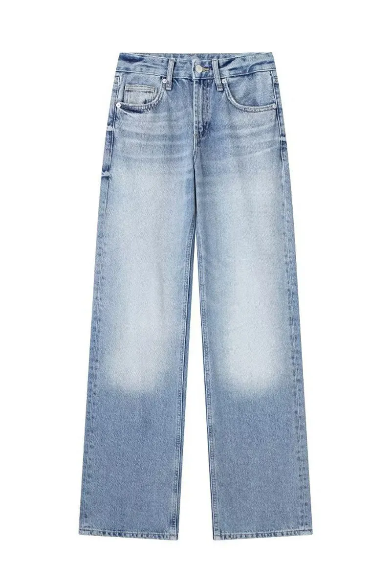 PK0659 Retro Denim Long Jeans