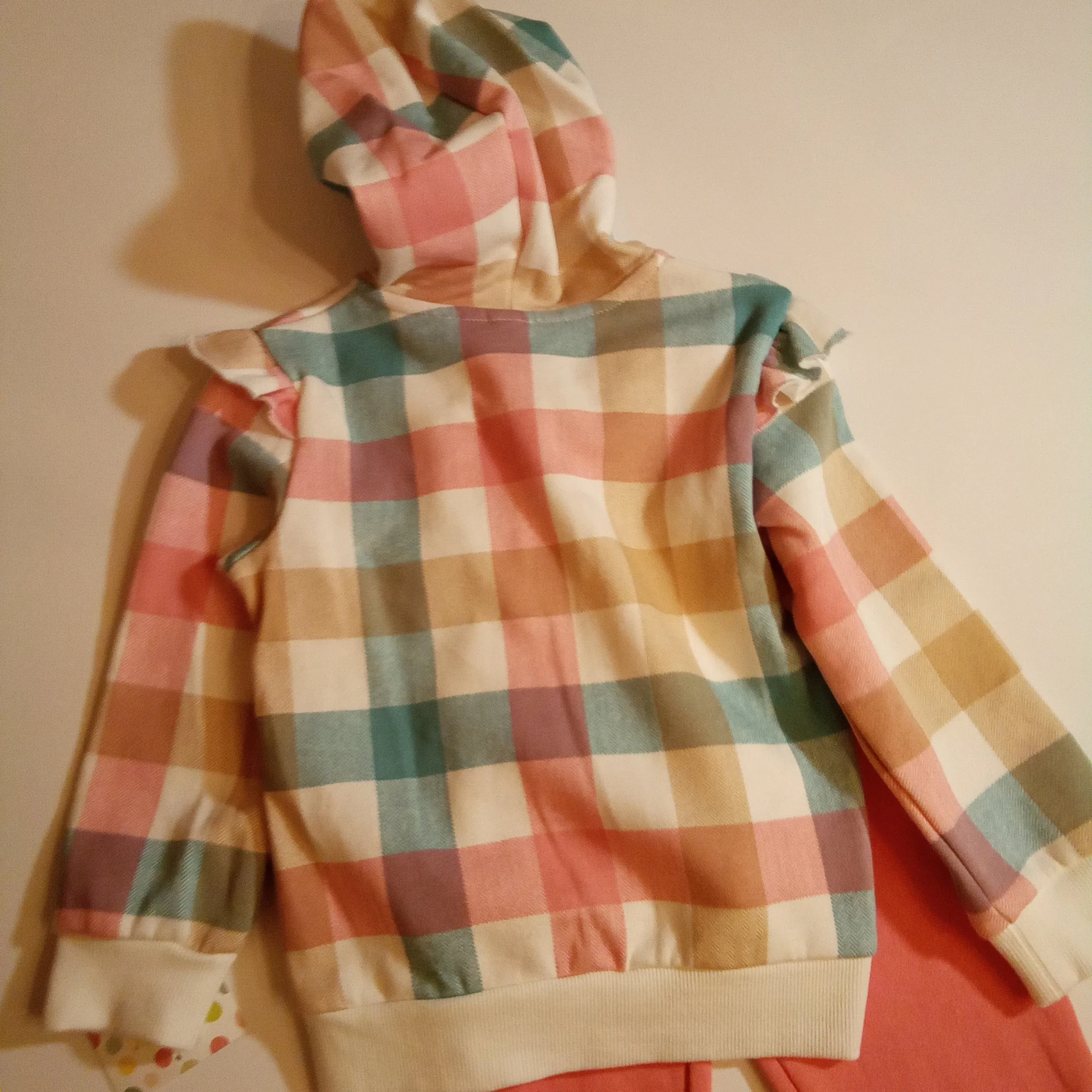 Plaid "Sweet" Hooded Jogger Set | Little Me