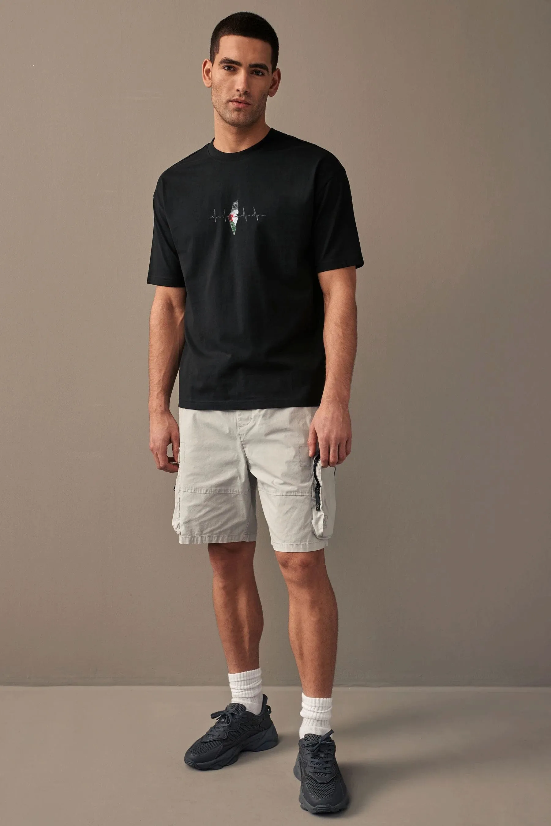 Polo Republica Men's Palestine's Heartbeat Printed T Shirt - 100% Combed BCI Cotton
