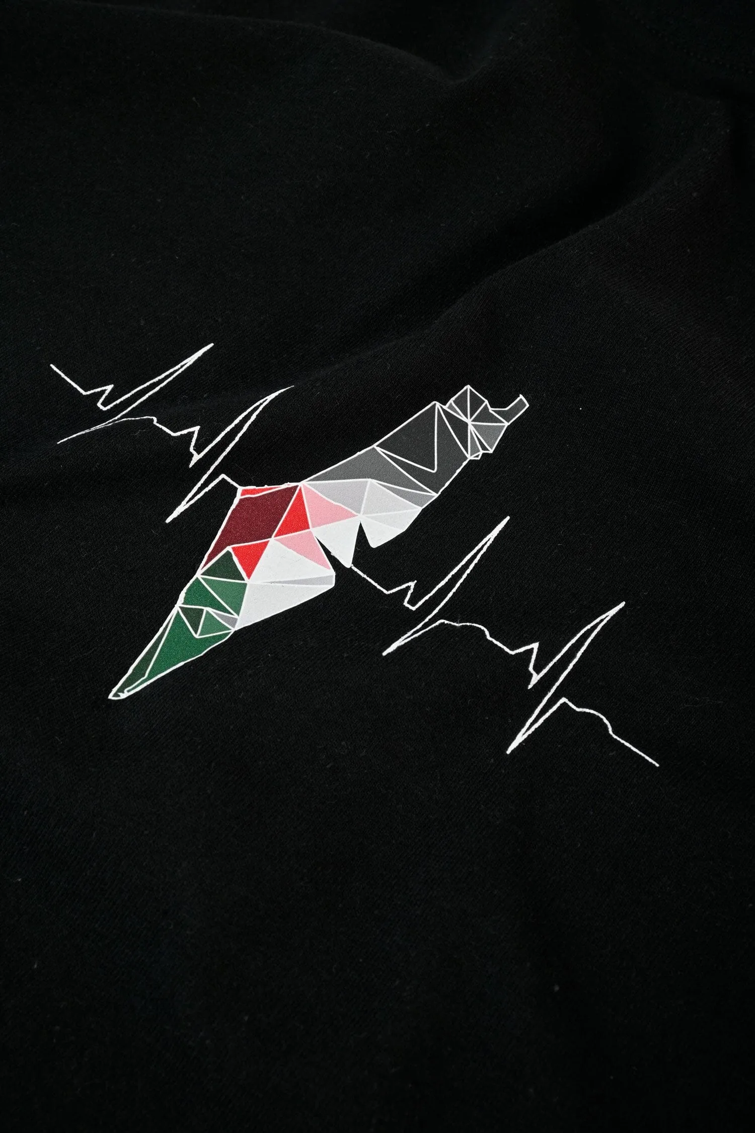Polo Republica Men's Palestine's Heartbeat Printed T Shirt - 100% Combed BCI Cotton