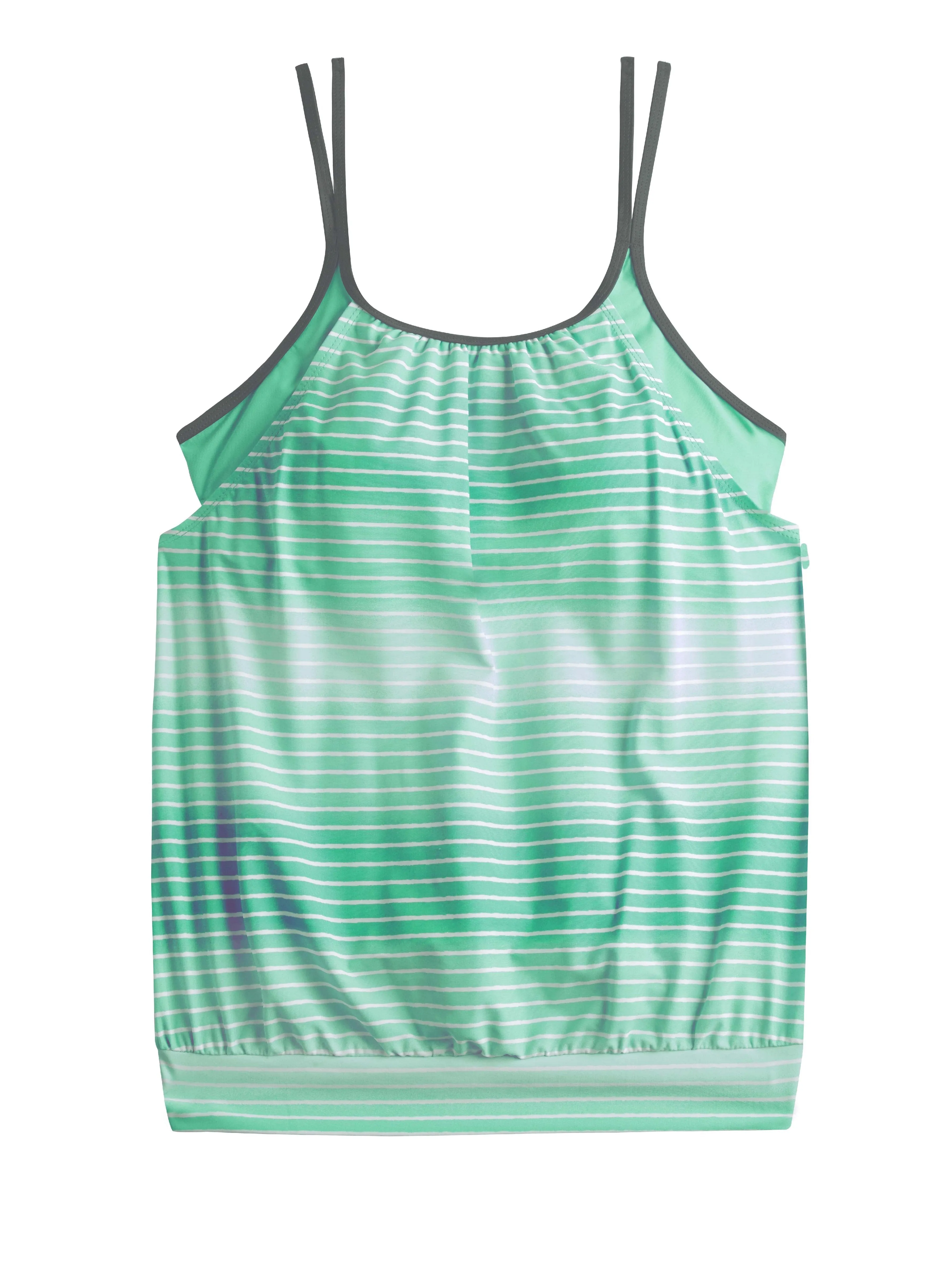Surf Stripe Blouson Tankini Top