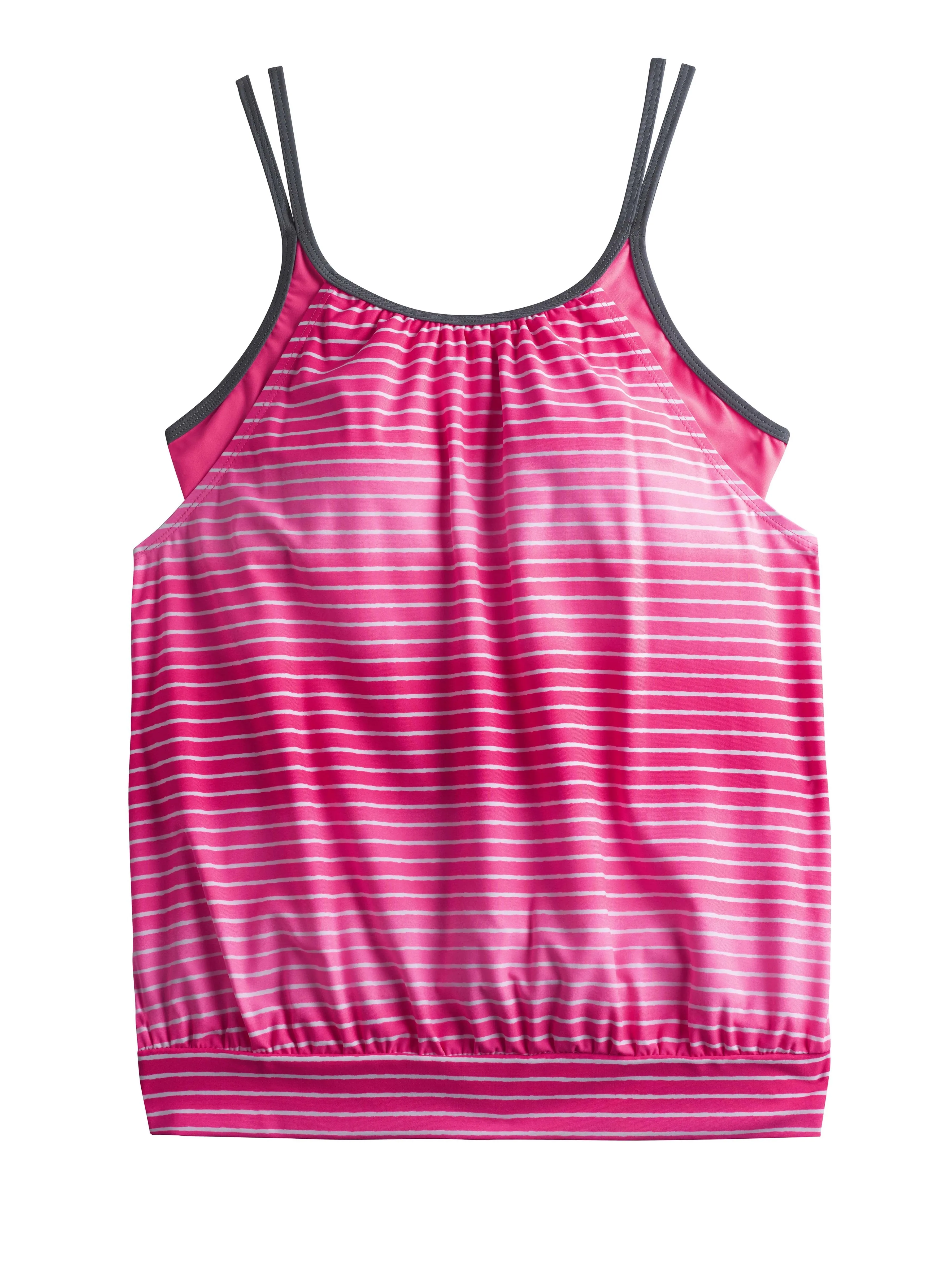 Surf Stripe Blouson Tankini Top