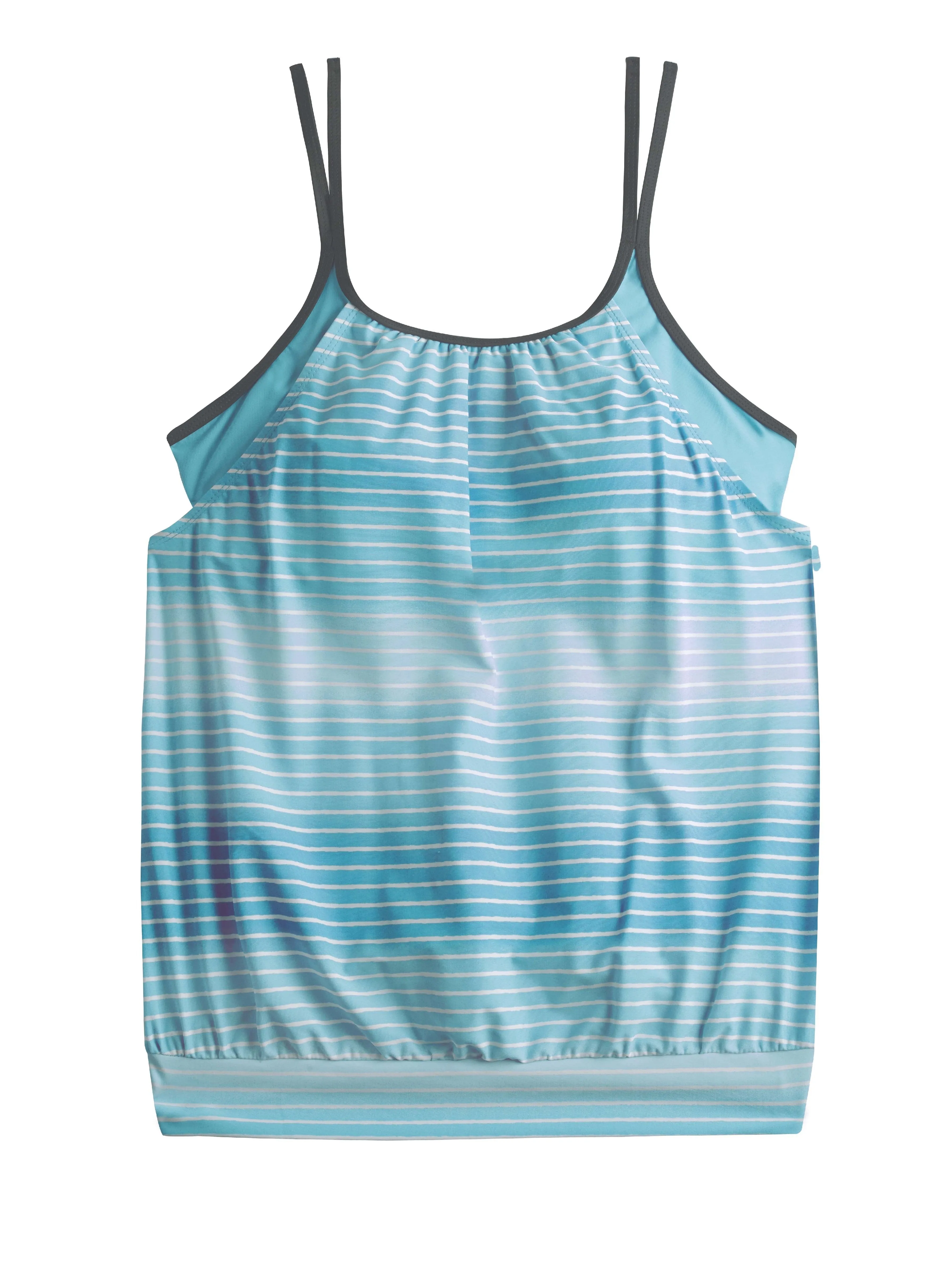 Surf Stripe Blouson Tankini Top