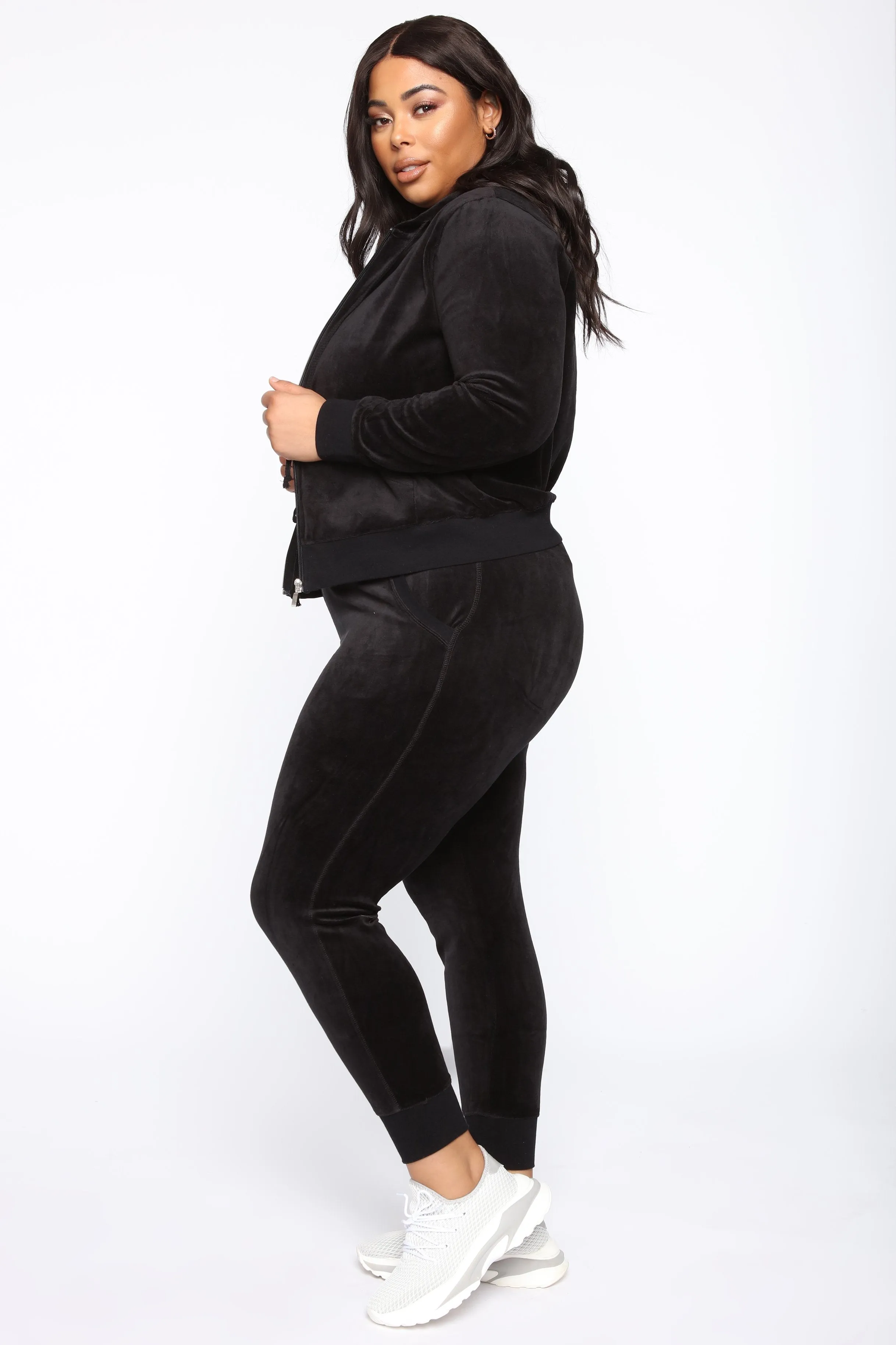The Original Trendsetter Velour Set - Black